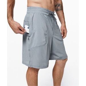 Lululemon Shorts‎ Size XXL Men's Step Back Jump Blue Lined Workout Gym